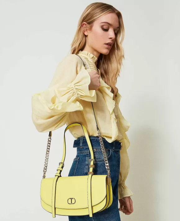 TWINSET Milano Borsa A Tracolla Con Patta E Oval T Giallo Discount